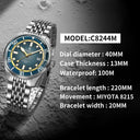 cadisen-src:416610854725 CADISEN C8244M Diver 40mm  Mechanical Man Watch