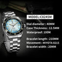 cadisen-src:05ff9adccc95 CADISEN C8245M Diver 40mm  Mechanical Man Watch