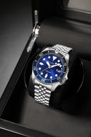 cadisen-src:289f4b85b026 CADISEN C8220M Diver 40mm Mechanical Watch Blue